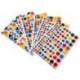 Gomets apli autoadhesivo formas surtidas multicolor blister de 6 hojas