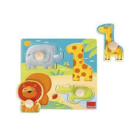 Puzzle a partir de 1 año Animales Selva Goula