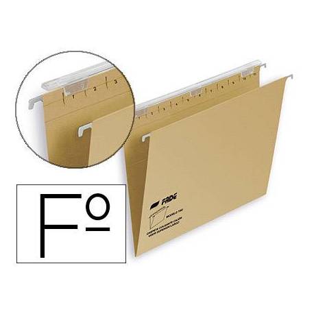 Carpeta Colgante Elba Fade Tiki Folio Visor Superior Lomo V de Kraft 220g/m2