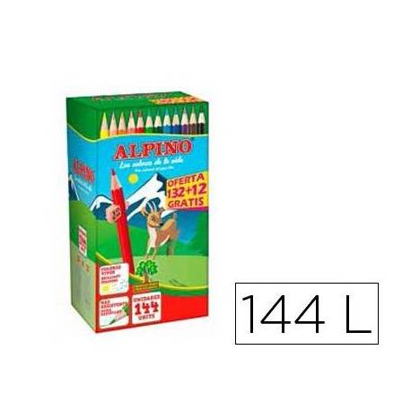 Lápices de colores ALPINO 144 unidades