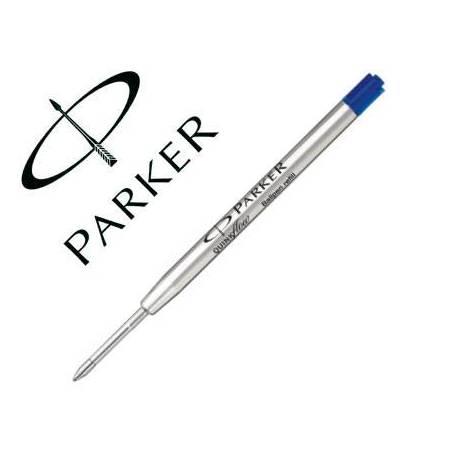 Recambio boligrafo Parker azul fino.