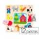 Puzzle a partir de 1 año Siluetas Granja Goula