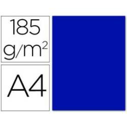Cartulina Guarro din A4 azul ultramar 185 gr paquete 50 hojas