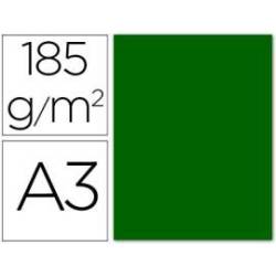 Cartulina Guarro din a3 verde billar 185 gr paquete 50 hojas