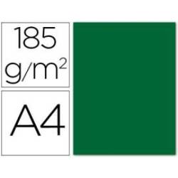 Cartulina Guarro din a4 verde abeto 185 gr paquete 50 hojas