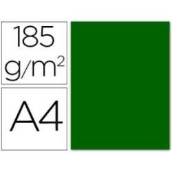 Cartulina Guarro din a4 verde billar 185 gr paquete 50 hojas.