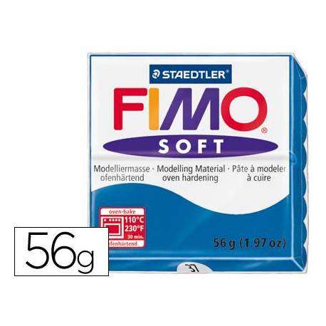 Pasta para modelar Staedtler Fimo Soft azul 56 gr