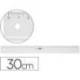 Regla de plastico M+R transparente de 30 cm. Borde biselado