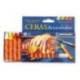 Lapices de cera masats acuarelable caja 12 unidades colores surtidos