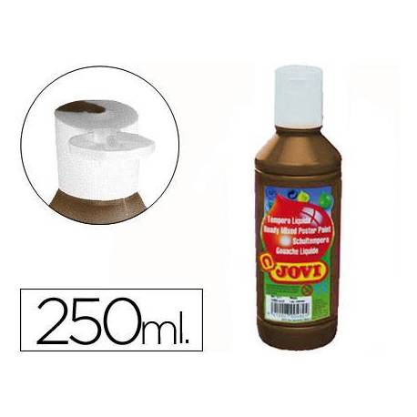 Tempera liquida Jovi color marron 250 cc