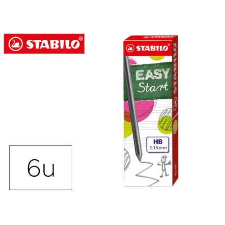 Minas marca Stabilo grafito HB 3,15 mm