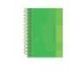 Bloc espiral Oxford Din A-4 extradura microperforado color verde 80 hojas