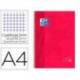 Bloc espiral Oxford Din A-4 extradura 80 hojas microperforado color rojo