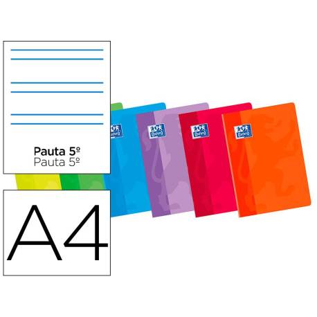 Libreta escolar Oxford Din A4 pauta de 2,5 mm 48 hojas