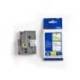 Cintas Brother TZE-S231 12mm (ancho) x 8m (largo) laminada blanco/negro
