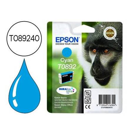 CARTUCHO INK-JET EPSON T0892 COLOR CIAN C13T08924011