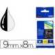 Cintas Brother TZE-325 9mm (ancho) x 8m (largo) laminada negro/blanco