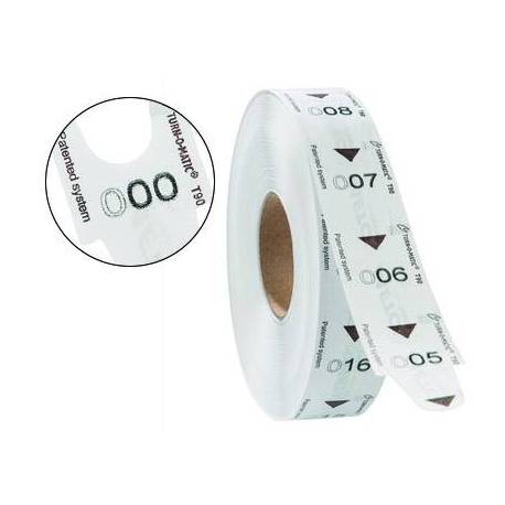Tickets meto turnomatic negro sobre blanco