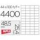 Etiquetas Adhesivas marca Apli 48,5 x 25,4 mm