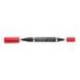 Rotulador Permanente Staedtler Lumocolor Dúo 348 Color Rojo Doble Punta