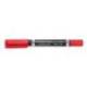 Rotulador Permanente Staedtler Lumocolor Dúo 348 Color Rojo Doble Punta