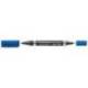 Rotulador Permanente Staedtler Lumocolor Dúo 348 Color Azul Doble Punta