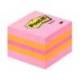 Bloc de notas adhesivas quita y pon post-it 51x51 mm minicubo rosa 400 hojas