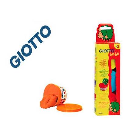 Plastilina marca Be-be Giotto Colores Amarillo, Azul y Roja 100 gr
