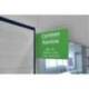 SEÑAL DE PASILLO ADHESIVA DURABLE 149X149 MM VERTICAL PACK DE 10 UNIDADES