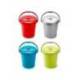 CONTENEDOR PARA RECICLAJE PLASTICFORTE 25 L CON TAPA COLOR AZUL PARCHIS