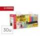 ROTULADOR STABILO FLUORESCENTE SET DE MESA 15 UNIDADES BOSS 70 + 15 UNIDADES SWING COOL COLORES SURTIDOS