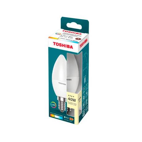 BOMBILLA LED TOSHIBA ESSENTIAL C37 E14 4.7W LUZ NEUTRA 4000K