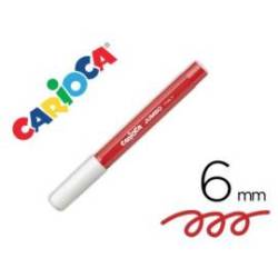 ROTULADOR CARIOCA JUMBO ROJO PUNTA GRUESA CAJA DE 12 UNIDADES