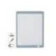 PIZARRA BLANCA NOBO MAGNETICA CON BORRADOR IMAN Y ROTULADOR MARCO COLORES PASTEL SURTIDOS 216X280 MM