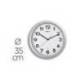 RELOJ MAUL STEP DE PARED REDONDO 35 CM DIAMETRO ELECTRICO COLOR PLATA
