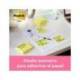 BLOC DE NOTAS ADHESIVAS QUITA Y PON POST-IT 76X127 MM 100 HOJAS AMARILLO CANARIO RETRACTILADO INDIVIDUALMENTE