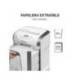 DESTRUCTORA DE DOCUMENTOS FELLOWES 15C CAPACIDAD 15H SEGURIDAD P4 GRAPAS CLIPS Y TARJETAS PAPELERA 19 L