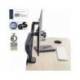 BRAZO PARA MONITOR LEITZ ERGO SPACESAVING DUAL GRIS OSCURO