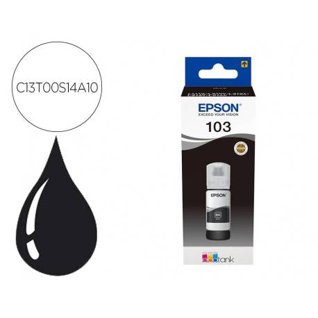 TINTA EPSON ECOTANK 103 COLOR NEGRO C13T00S14A10
