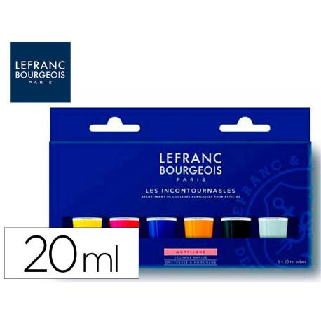 PINTURA ACRILICA L&B BOTE DE 80 ML CAJA DE 5 UNIDADES COLORES SURTIDOS