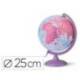 GLOBO TERRAQUEO NOVA RICO CON LUZ BASE Y MERIDIANO COLOR MORADO DIAMETRO 25 CM