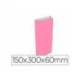 SOBRE PAPEL BASIKA CELULOSA ROSA CON FUELLE S 150X300X60 MM PAQUETE DE 25 UNIDADES