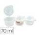 VASO PARA MEZCLA PINTURAS MILAN TRIPLE CON TAPA 70 ML