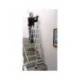 ESCALERA TELESCOPICA DE ACERO Y ALUMINIO DE 4+4 PELDAÑOS CON TAPA FINAL PVC ANTIDESLIZANTE EN131-4