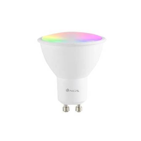BOMBILLA NGS BULB WIFI LED GLEAM 510C HALOGENA COLORES 5W 460 LUMENES BASE GU10 REGULABLE EN INTESIDAD