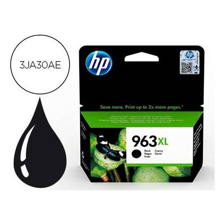 CARTUCHO INK-JET HP 963 XL COLOR NEGRO 3JA30AE