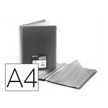 Carpeta Carchivo Archivex Star Escaparate con 40 fundas Espiral Din A4 Negro
