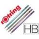 LAPICES DE GRAFITO ROTRING METALLIC HB CUERPO COLORES SURTIDOS