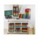 ORGANIZADOR DE ARMARIO EXACOMPTA MODULOTOP NEGRO MULTICOLOR VERTICAL 5 COMPARTIMENTOS 300X288X255 MM