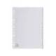 SEPARADOR EXACOMPTA CARTULINA BLANCA A-Z JUEGO DE 20 SEPARADORES DIN A4 11 TALADROS